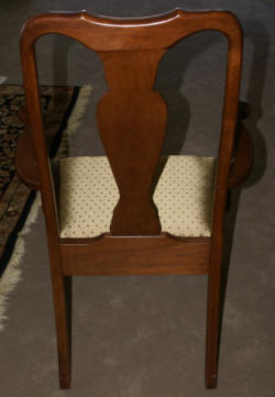 Modern solid Cherry Queen Anne table and 8 dining room chairs